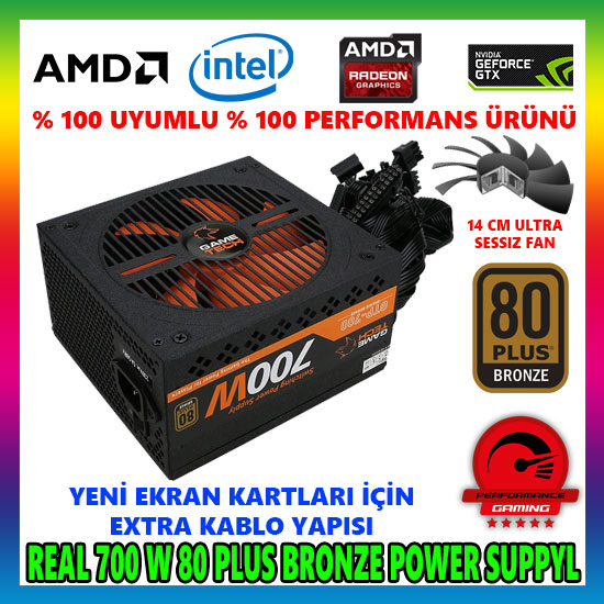 GAMETECH GTP-700 700W 80 PLUS POWER SUPPLY